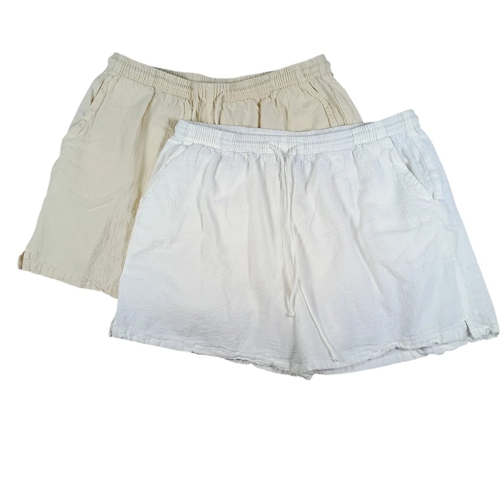 Vintage Cottonseed Wear Womens XXL Shorts Lot 2 100% Cotton Made in USA